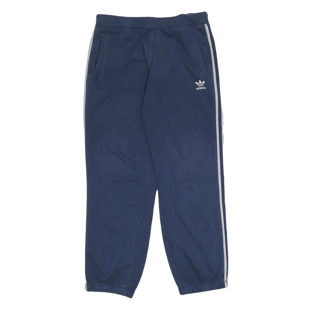 ADIDAS Mens Joggers Blue & White Slim Tapered L W31 L29 Sportswear