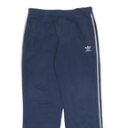ADIDAS Mens Joggers Blue & White Slim Tapered L W31 L29 Sportswear
