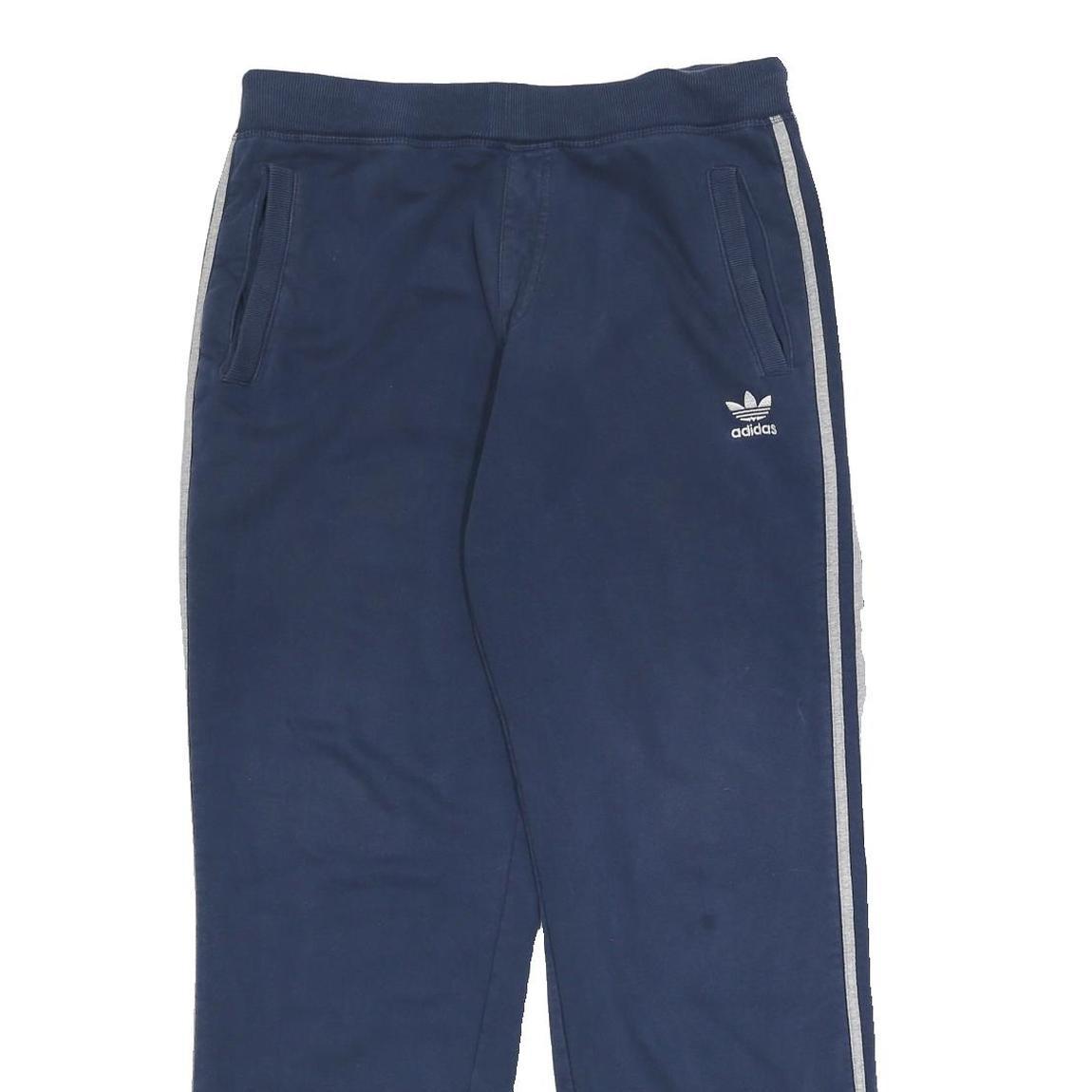 ADIDAS Mens Joggers Blue & White Slim Tapered L W31 L29 Sportswear