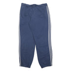 ADIDAS Mens Joggers Blue & White Slim Tapered L W31 L29 Sportswear