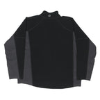BERGHAUS Womens Black & Grey Colourblock Pullover Fleece 1/4 Zip XL Relaxed Fit