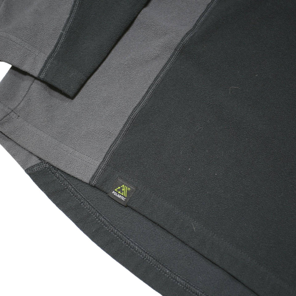 BERGHAUS Womens Black & Grey Colourblock Pullover Fleece 1/4 Zip XL Relaxed Fit