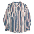MONSOON Womens Shirt Black Striped Long Sleeve UK 10