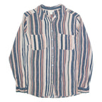 MONSOON Womens Shirt Black Striped Long Sleeve UK 10