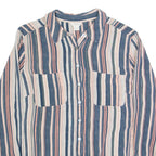 MONSOON Womens Shirt Black Striped Long Sleeve UK 10