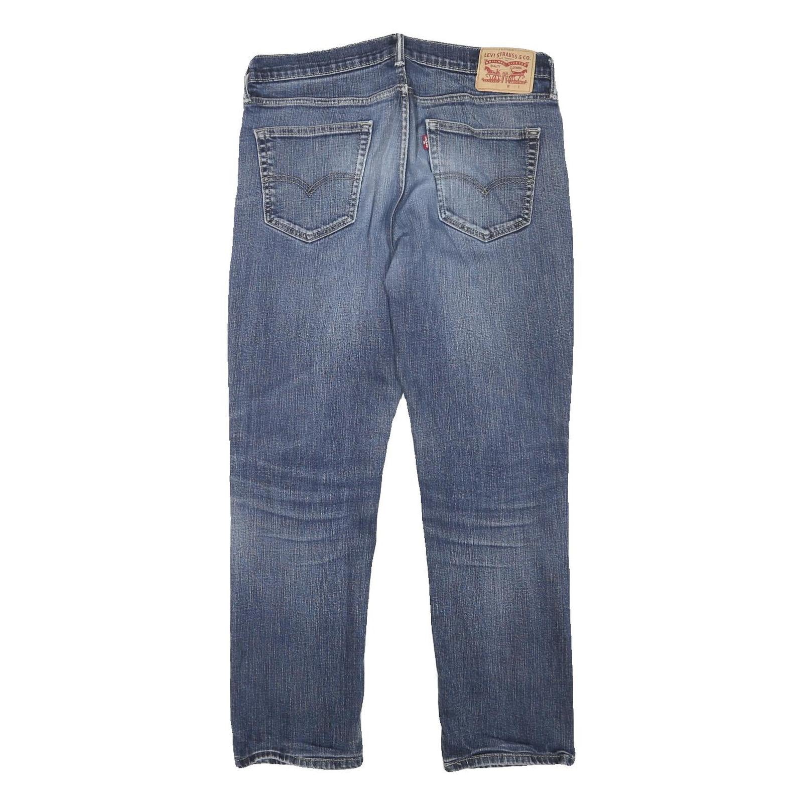 LEVI'S Mens Jeans Blue Regular Straight Denim Medium W33 L29 Classic Zip Cotton