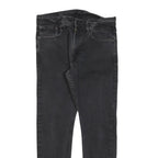 LEVI'S 512 Tapered Mens Jeans Black Slim Tapered Denim Medium W32 L27 Stylish