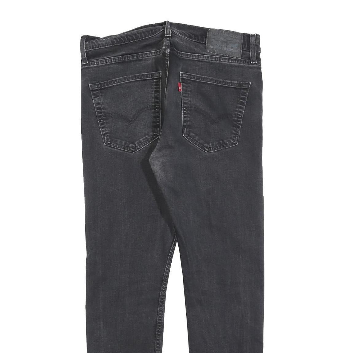 LEVI'S 512 Tapered Mens Jeans Black Slim Tapered Denim Medium W32 L27 Stylish