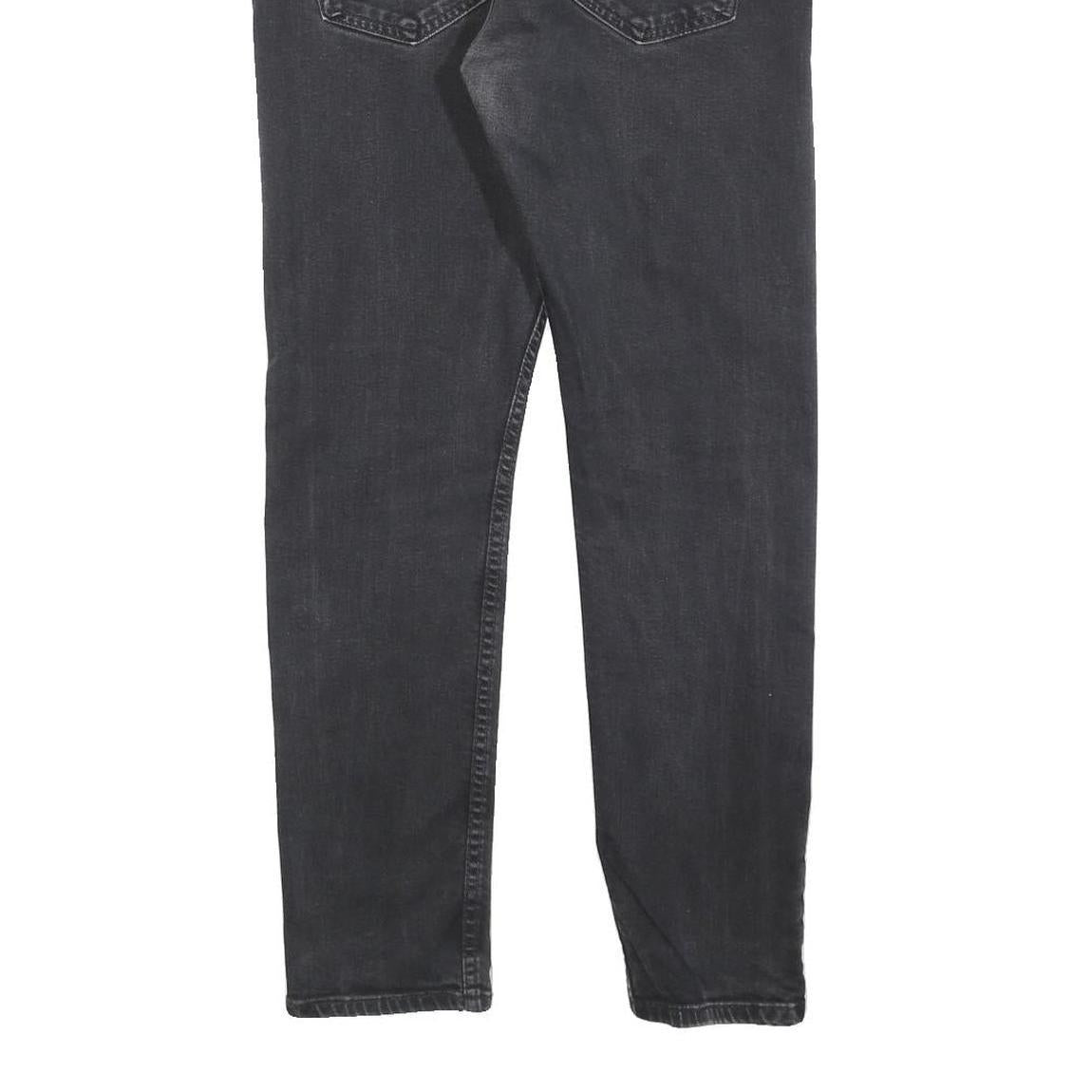 LEVI'S 512 Tapered Mens Jeans Black Slim Tapered Denim Medium W32 L27 Stylish