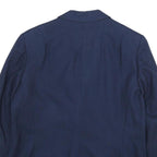 PENDLETON Womens Navy Blue Wool Blazer Jacket L Woven Classic Button Closure