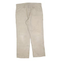 CARHARTT Mens Relaxed Jeans Beige Cotton Blend Zip W38 L32 Workwear Utility