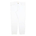 MICHAEL KORS Womens Cotton Blend White Slim Skinny Trousers W32 L28 Stylish