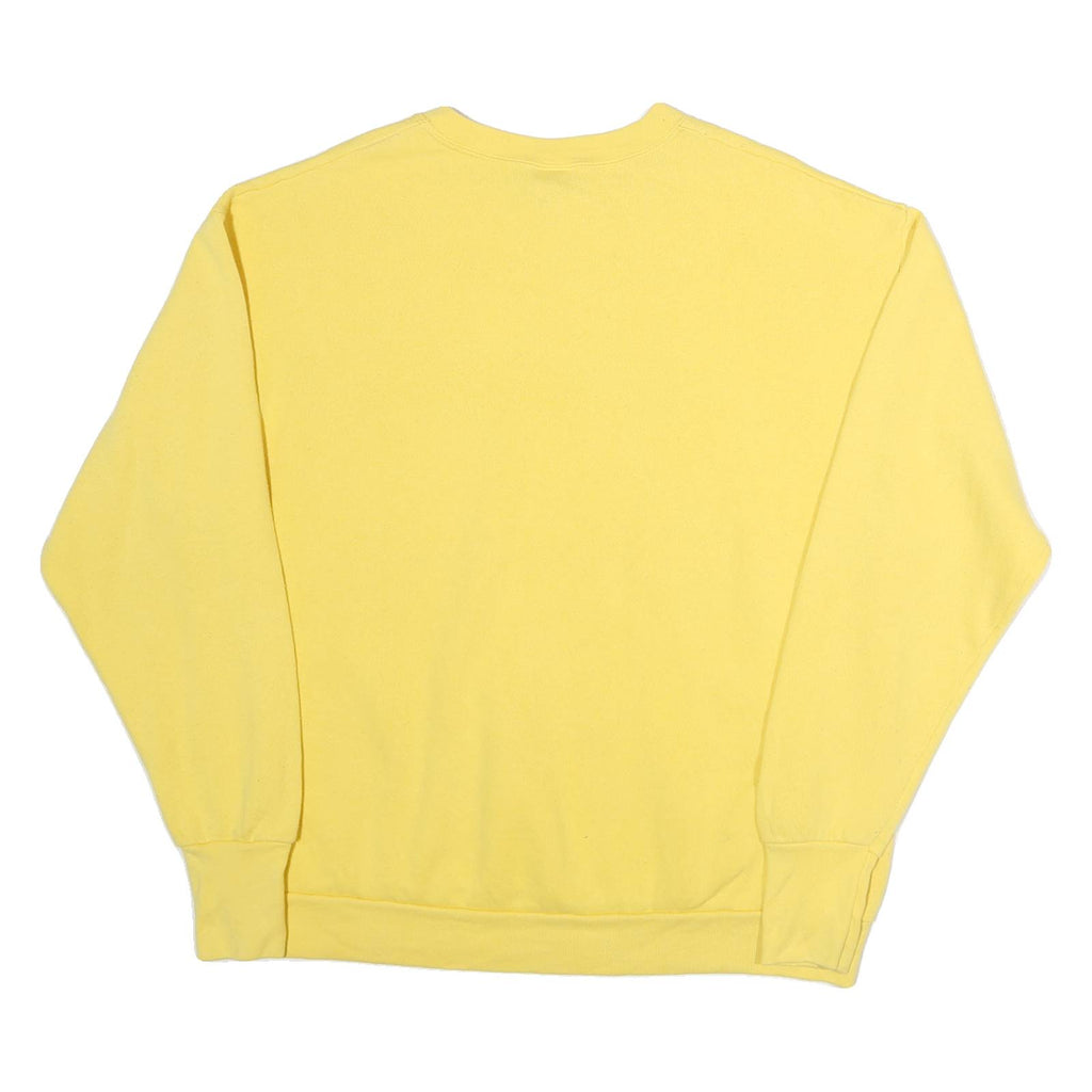 DELTA Mens Yellow Indianapolis Indiana Crew Neck L Cotton Sweatshirt