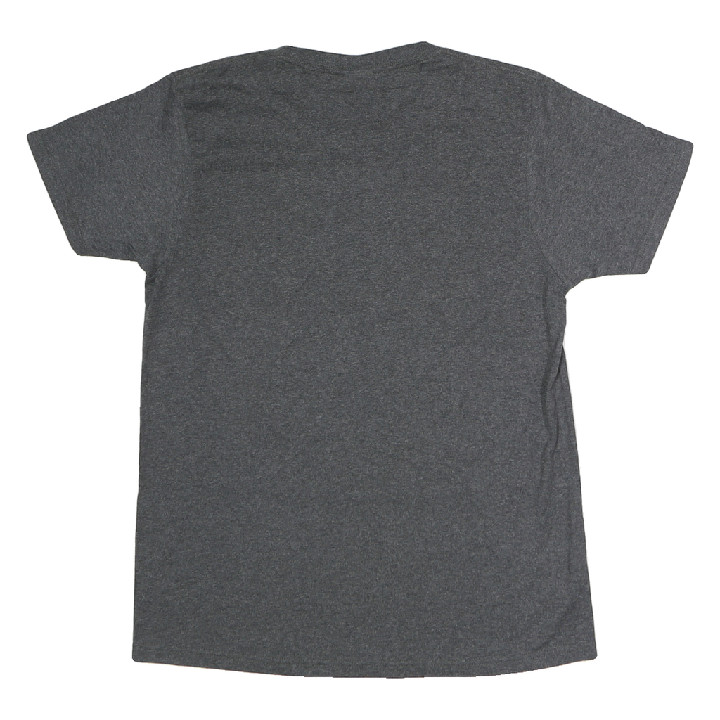 YAZBEK Mens Grey & Blue Graphic T-Shirt M Short Sleeve Crew Neck Casual Cotton