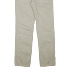 LEVI'S Mens Cotton Blend Beige Slim Straight Trousers W29 L28 Casual Zip