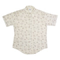 LORD CROMWELL Mens Shirt Beige Nylon Crazy Pattern XL