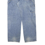 DICKIES Mens Regular Fit Blue Denim Jeans W36 L32 Workwear Carpenter Style Zip