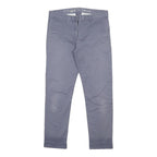 GAP Womens Slim Grey Cotton Blend Slim Leg Trousers W31 L26 Casual Workwear