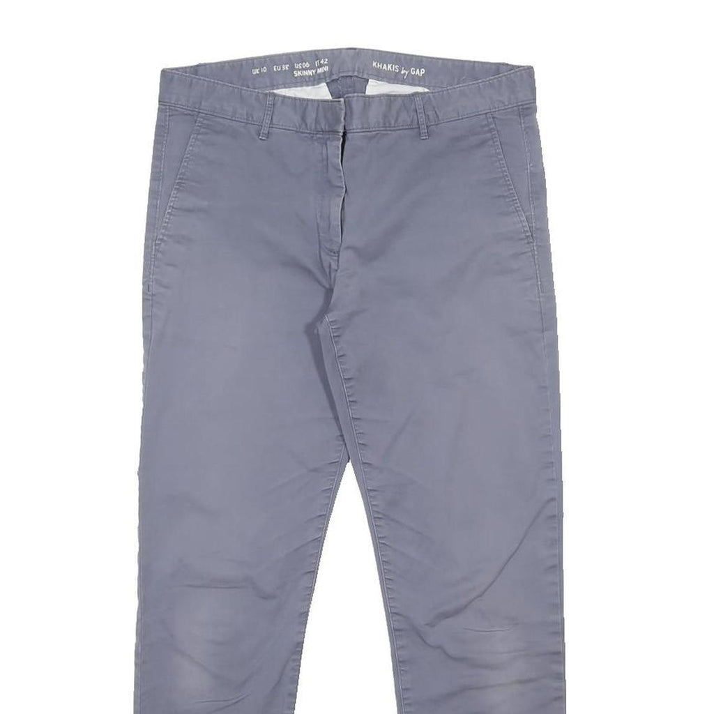 GAP Womens Slim Grey Cotton Blend Slim Leg Trousers W31 L26 Casual Workwear