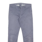 GAP Womens Slim Grey Cotton Blend Slim Leg Trousers W31 L26 Casual Workwear