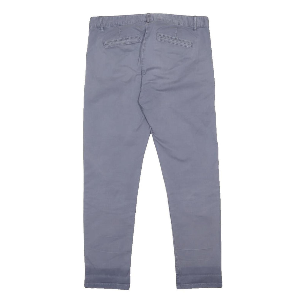 GAP Womens Slim Grey Cotton Blend Slim Leg Trousers W31 L26 Casual Workwear
