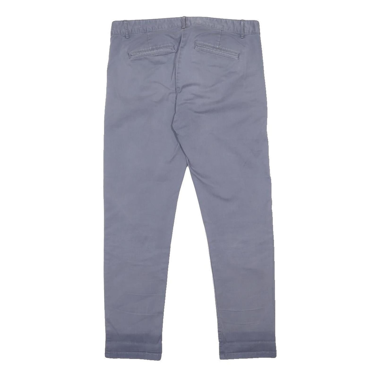 GAP Womens Slim Grey Cotton Blend Slim Leg Trousers W31 L26 Casual Workwear