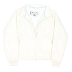 COLUMBIA Womens White Jacket XL Polyester Blend Zip Quilted Insulated Outdoor