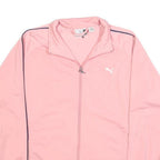 PUMA Womens Pink Jacket S Polyester Blend Plain Zip Track Sportswear