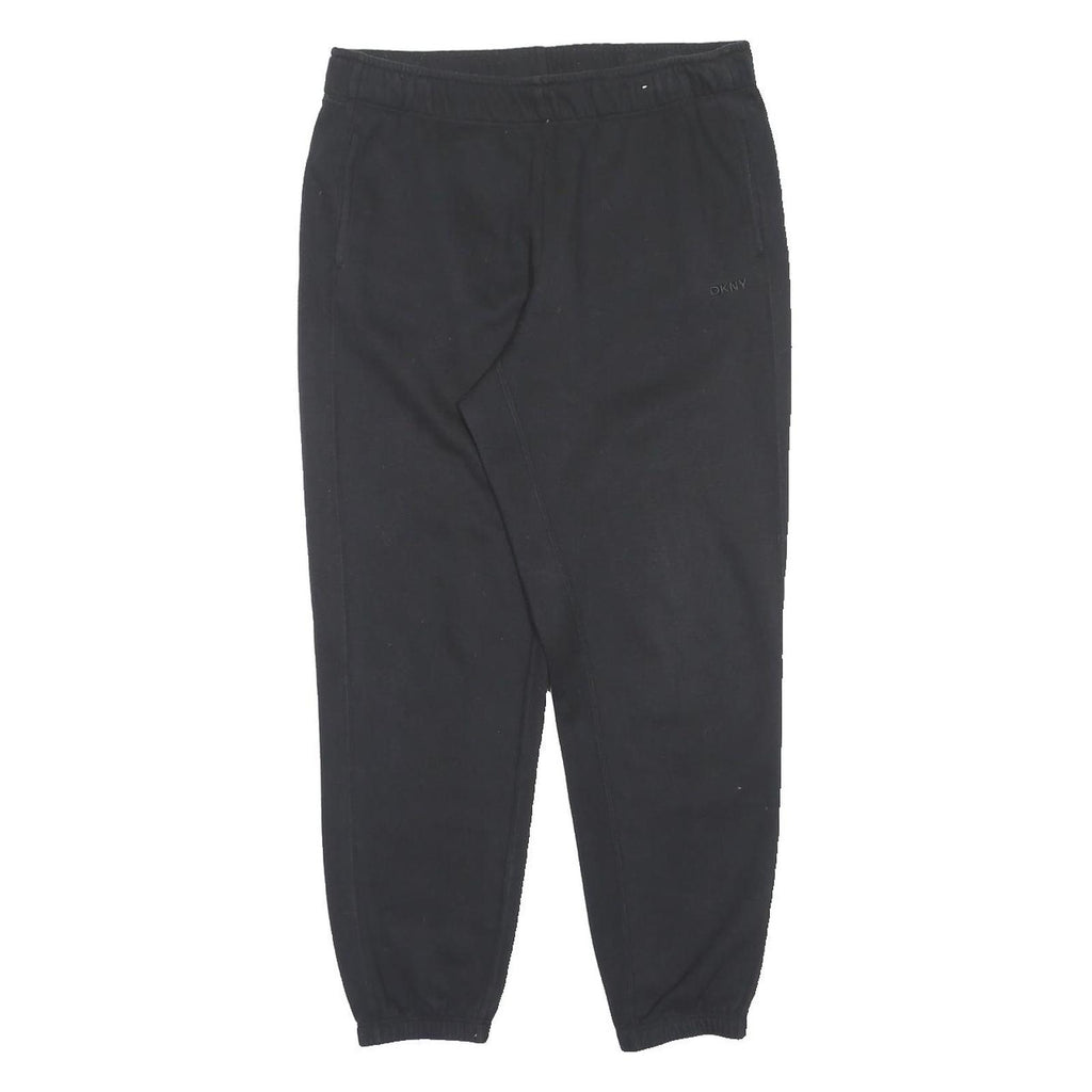 DKNY Mens Joggers Black M W32 L28 Cotton Blend Elasticated Waist Casual Fit