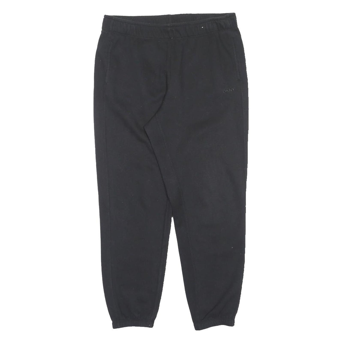 DKNY Mens Joggers Black M W32 L28 Cotton Blend Elasticated Waist Casual Fit