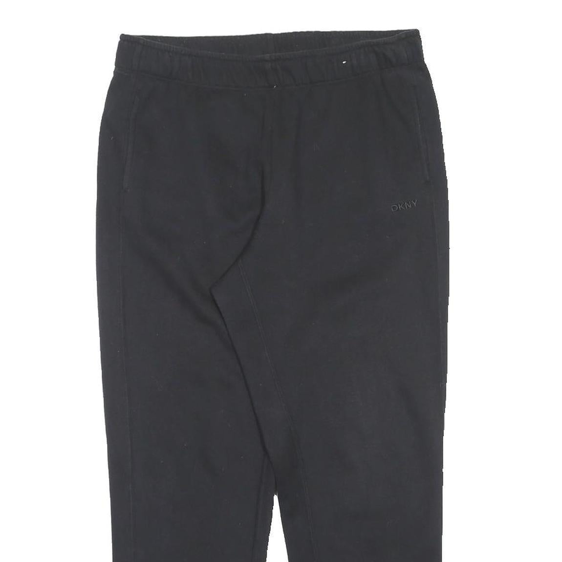 DKNY Mens Joggers Black M W32 L28 Cotton Blend Elasticated Waist Casual Fit