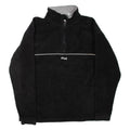 FILA Pullover Womens Fleece Jacket Black L