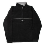 FILA Pullover Womens Fleece Jacket Black L
