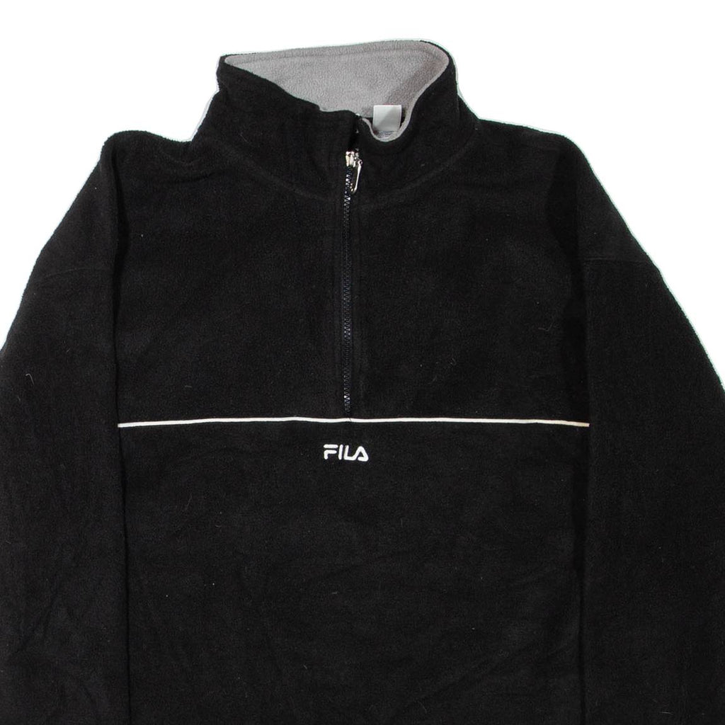FILA Pullover Womens Fleece Jacket Black L