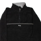 FILA Pullover Womens Fleece Jacket Black L
