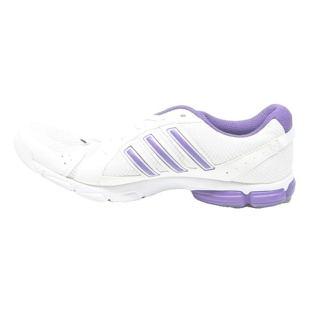 ADIDAS Trainers Womens Low Top White & Purple Synthetic UK 7 Athletic Footwear