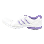 ADIDAS Trainers Womens Low Top White & Purple Synthetic UK 7 Athletic Footwear