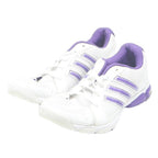 ADIDAS Trainers Womens Low Top White & Purple Synthetic UK 7 Athletic Footwear
