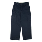 DICKIES Cargo Mens Trousers Black Relaxed Straight W30 L29