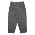 MISS SELFRIDGE Womens Grey Relaxed Cargo Denim Fair W34 L26 Cotton Zip