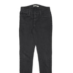 LEVI'S 710 Womens Jeans Black Slim Skinny Denim Medium W28 L31 Stretch