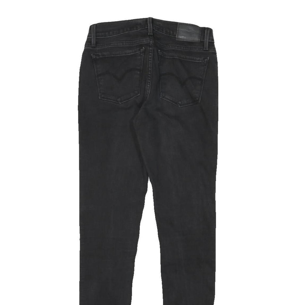 LEVI'S 710 Womens Jeans Black Slim Skinny Denim Medium W28 L31 Stretch