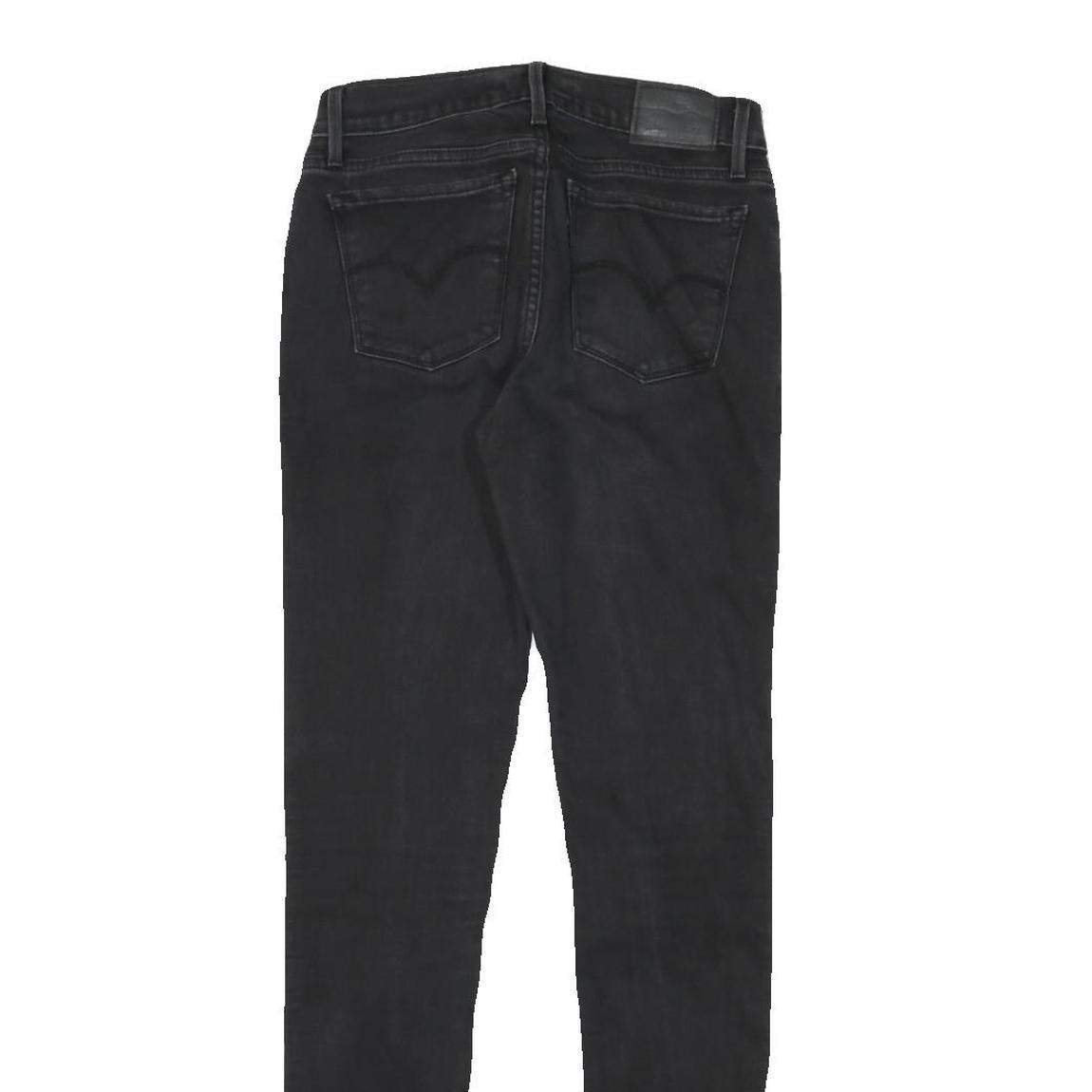 LEVI'S 710 Womens Jeans Black Slim Skinny Denim Medium W28 L31 Stretch