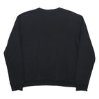 BOSS HUGO BOSS Mens Black Cotton Blend Crew Neck Sweatshirt L Logo Print