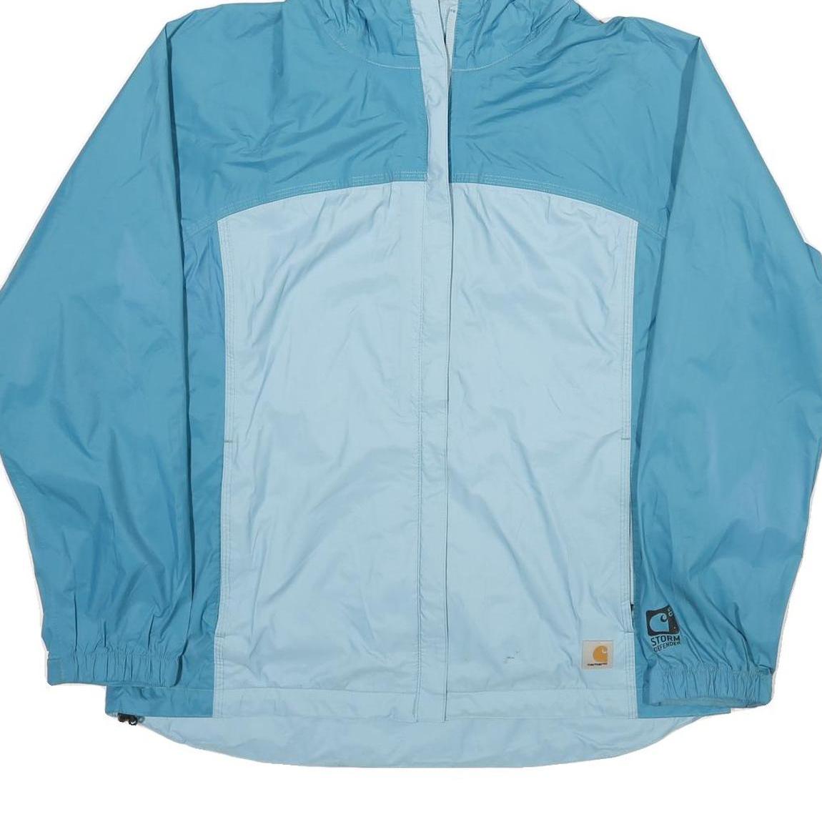 CARHARTT Womens Blue & Light Blue Lightweight Zip Jacket M Polyester Storm