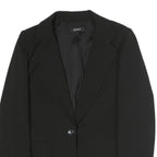 DKNY Womens Black Classic Jacket UK 6 Polyester Button Closure Tailored Blazer