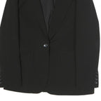 DKNY Womens Black Classic Jacket UK 6 Polyester Button Closure Tailored Blazer