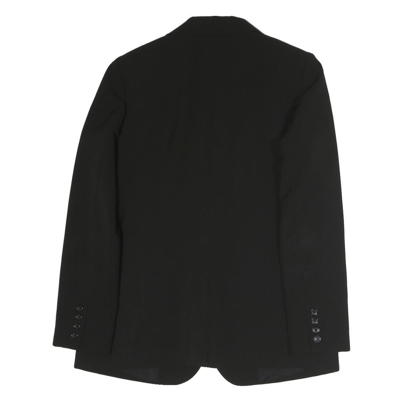 DKNY Womens Black Classic Jacket UK 6 Polyester Button Closure Tailored Blazer