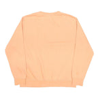 NIKE Mens Peach Crew Neck L Sweatshirt Cotton Blend Long Sleeve Casual