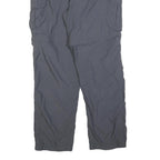 COLUMBIA Mens Polyester Blend Grey Relaxed Cargo Trousers W30 L30 Outdoor Zip